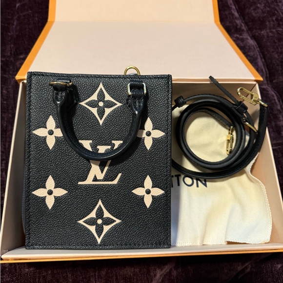 Louis Vuitton Handbags - Louis Vuitton Black and Cream Mini Bag